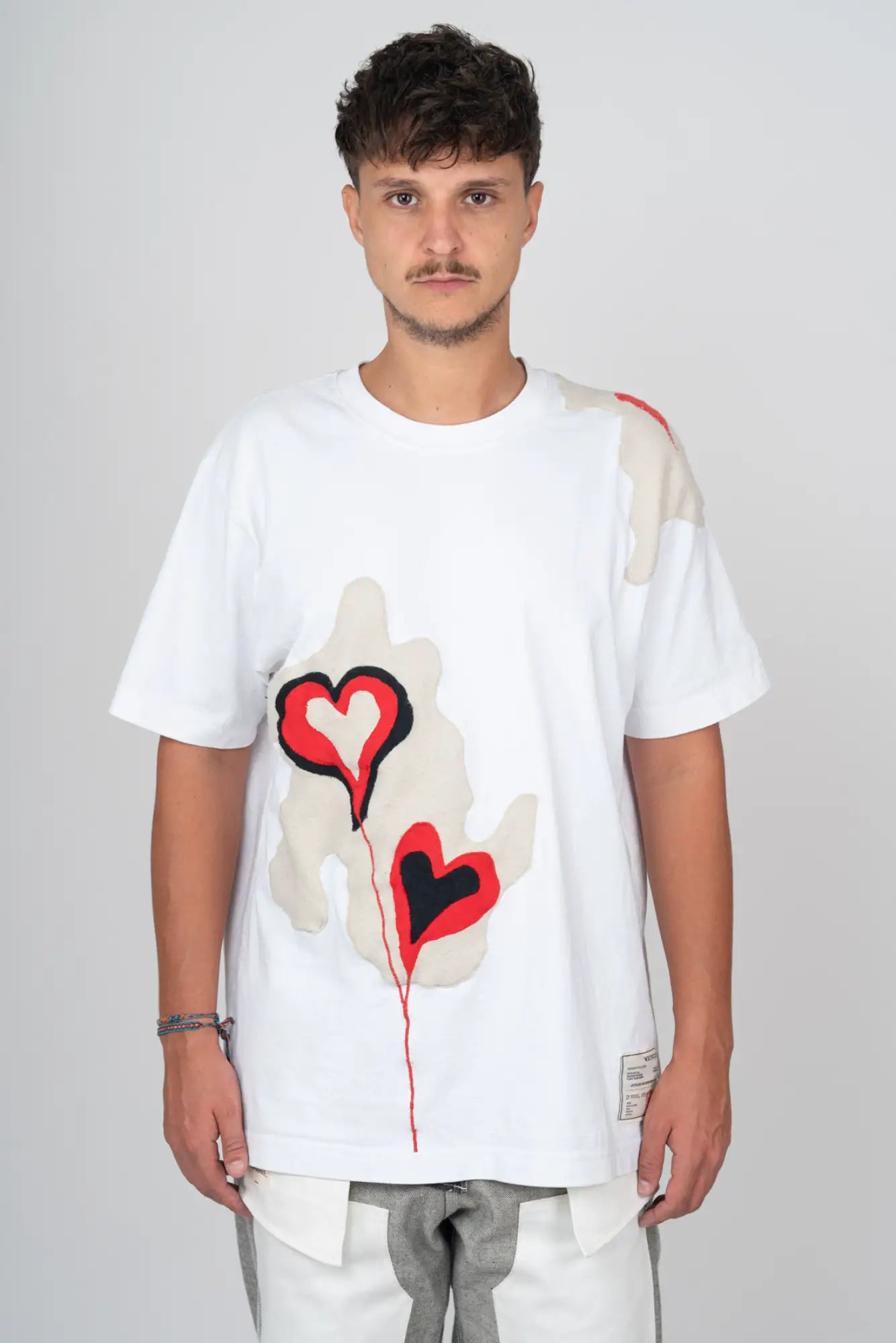 HEARTS PATCHWORK TSHIRT