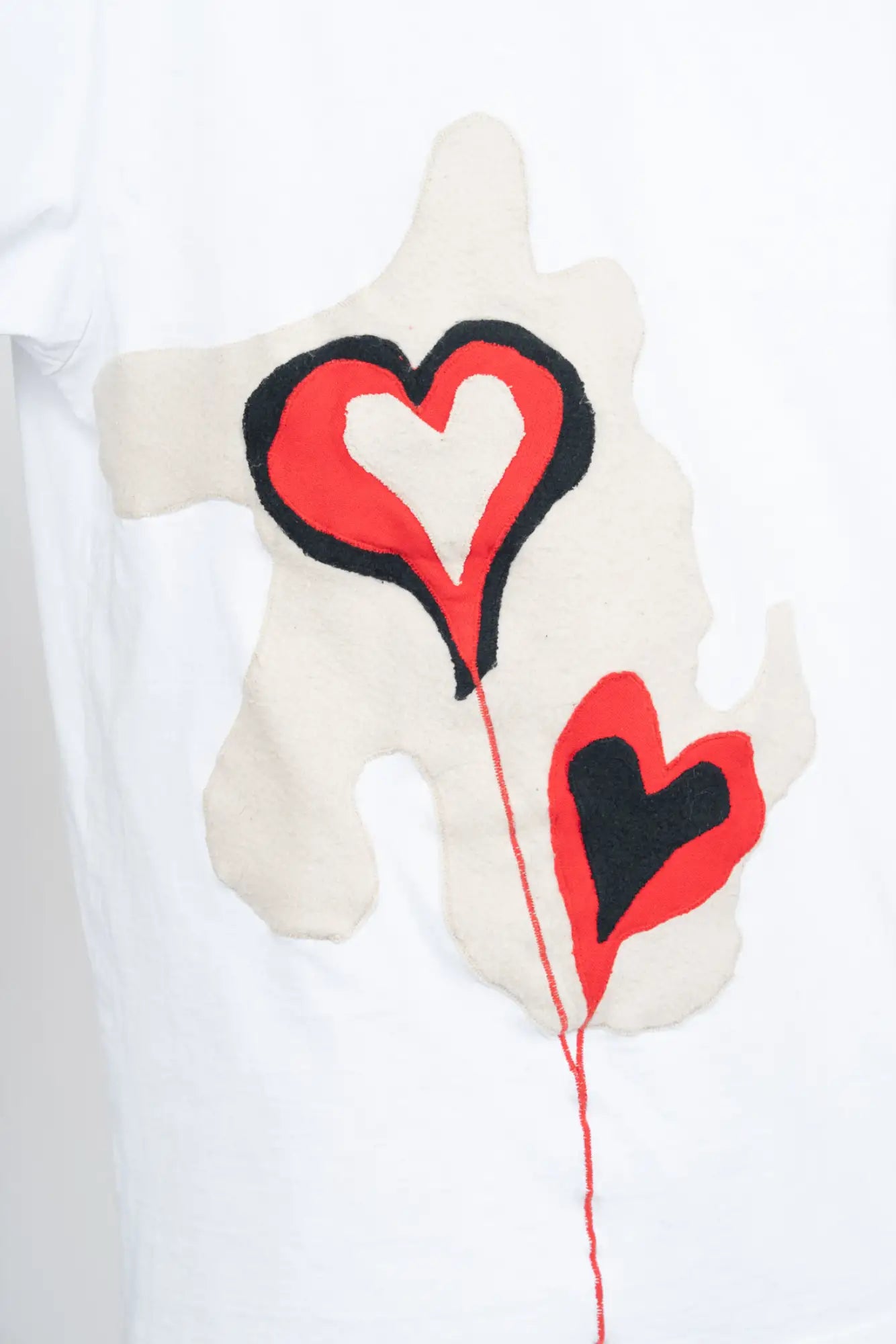 HEARTS PATCHWORK TSHIRT