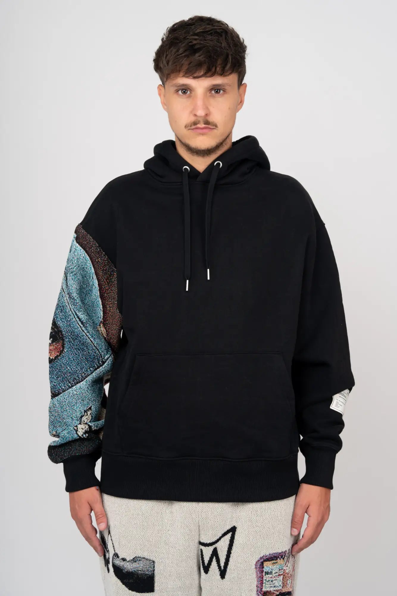 Wecyrcled Patchwork hoodie Stussy
