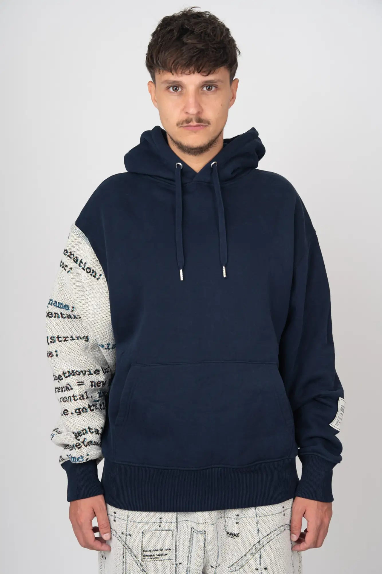 PRIVÉ STRING PATCHWORK HOODIE