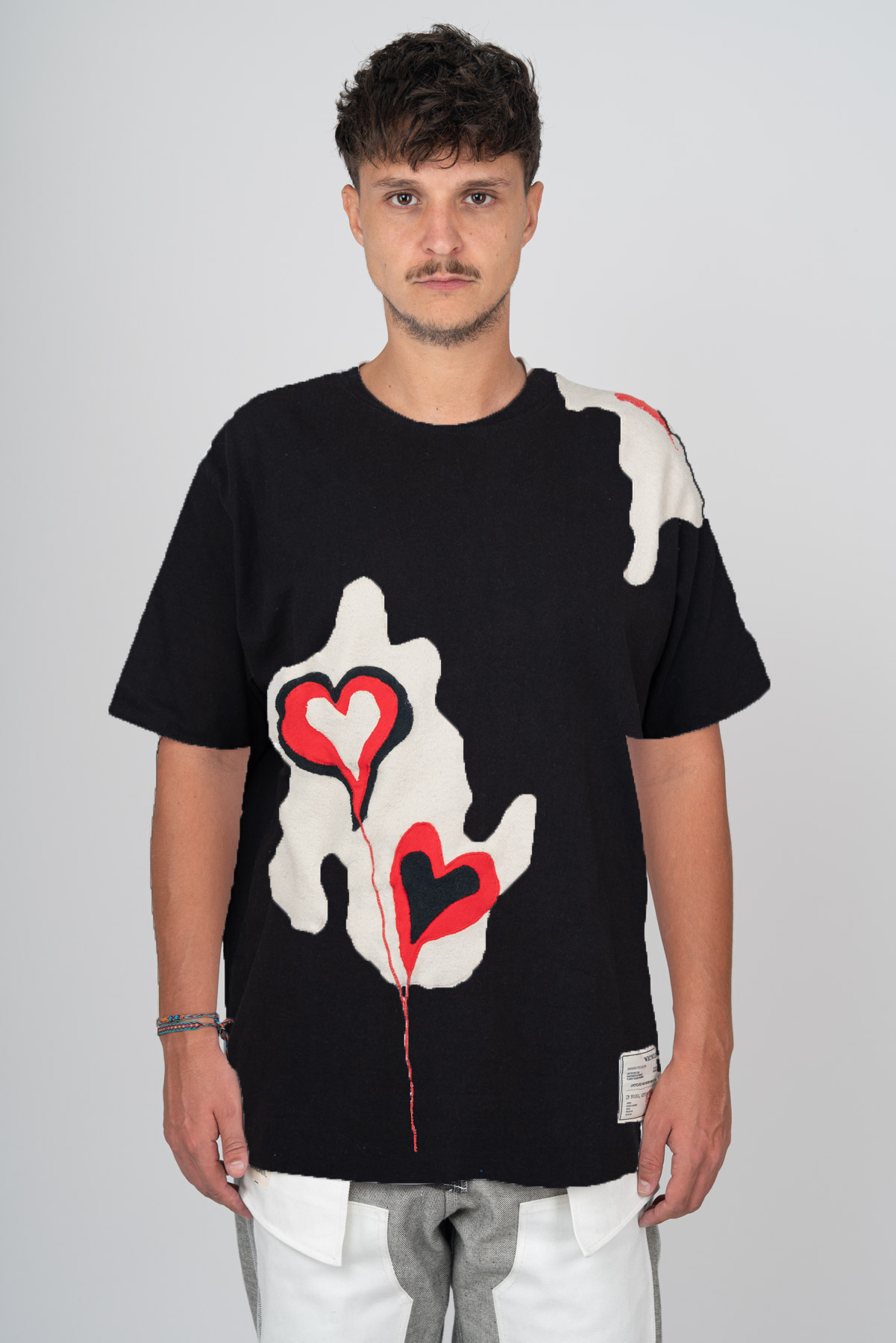 HEARTS PATCHWORK TSHIRT